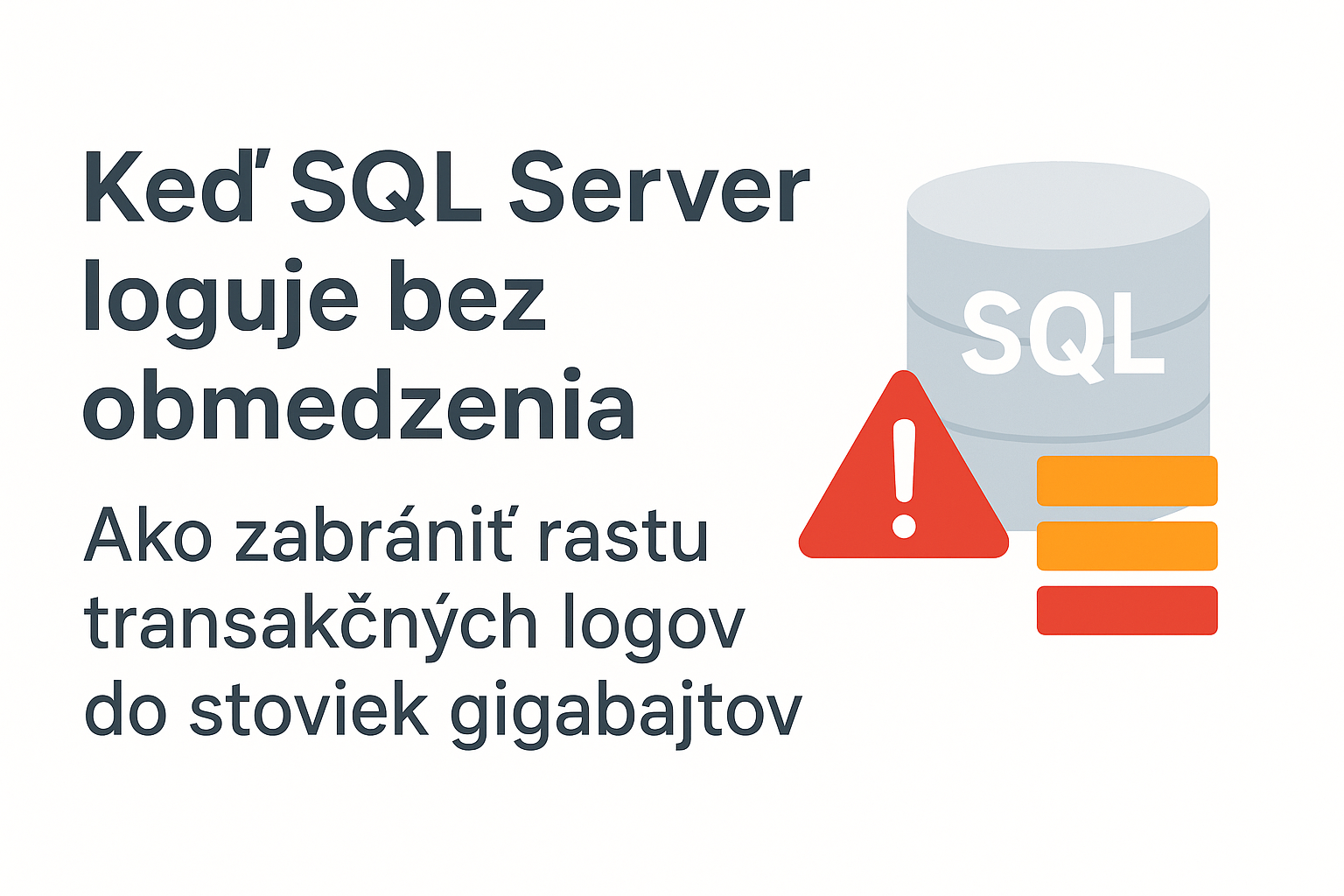 MSSQL transakčné logy: Neviditeľný požierač diskového priestoru