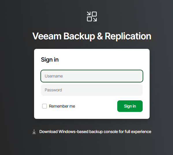 Veeam Backup & Replication v13 inštalácia Linux appliance
